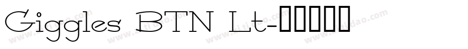 Giggles BTN Lt字体转换